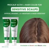 Actium_Plus_PROCALP_Activ_Color_3.0_Brown_Application_on_Hair_Procalp