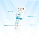 Actium_Plus_Procalp_Product_With_Labeled_Ingredients_On_A_Blue_Gradient